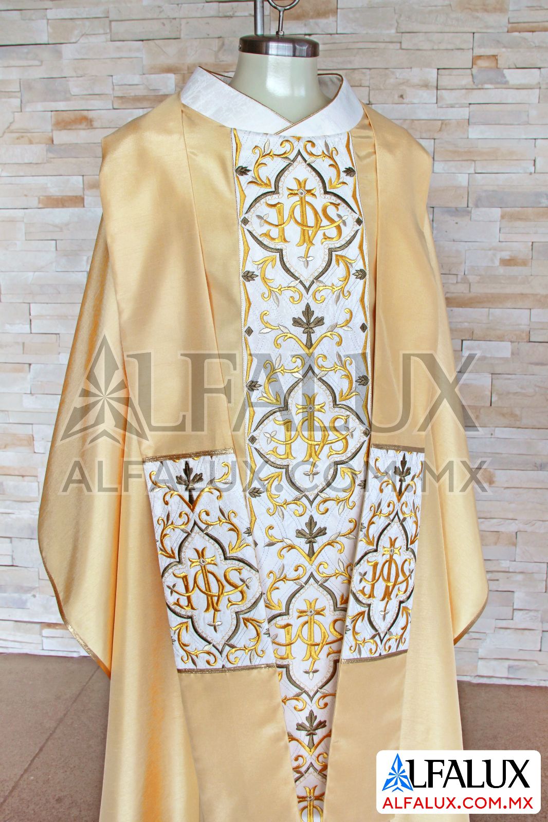 26 REDENTOR JHS Casulla Central Dorado Brocado Bronce 231 (3)